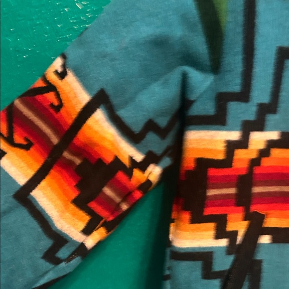 Pendleton Men's Zip Up Sweater in Multicolor Geometric Design - Picture 4 of 9